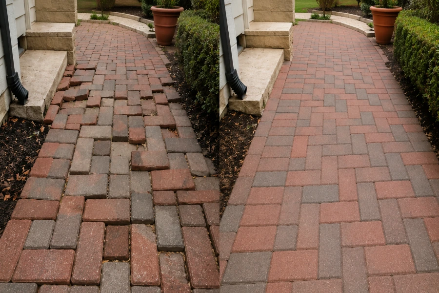 Before and after home repair completed by Handyman Dayton Pro